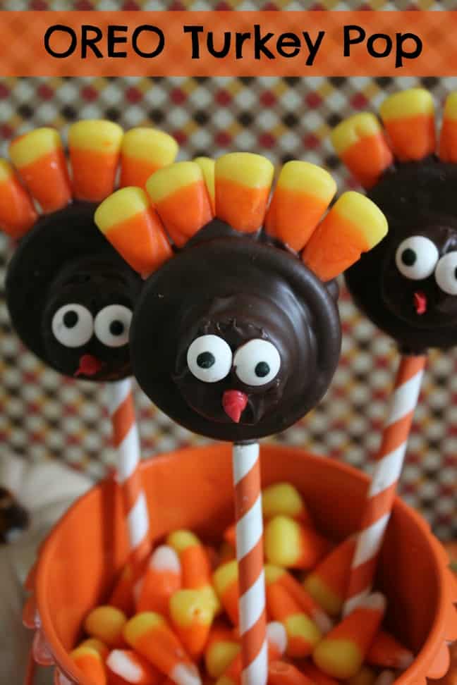 Oreo Turkey Pops - Little Blog in the Country