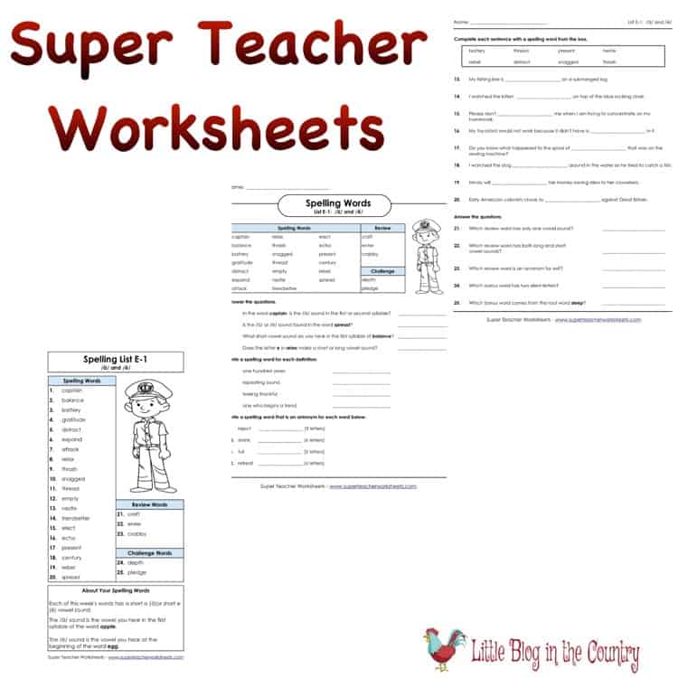 Super Teacher Worksheets for Homeschool #hsreviews | Simple in the Country